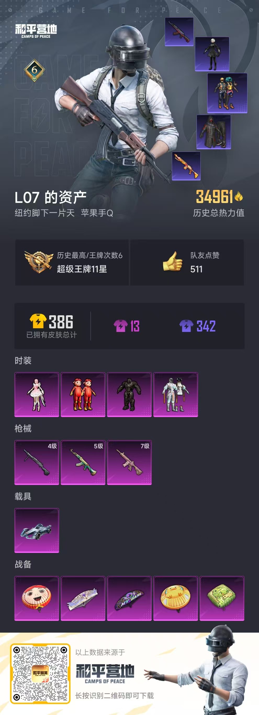 HPSJ3322166和平精英账号详情图3 HPSJ3322166和平精英账号详情图3