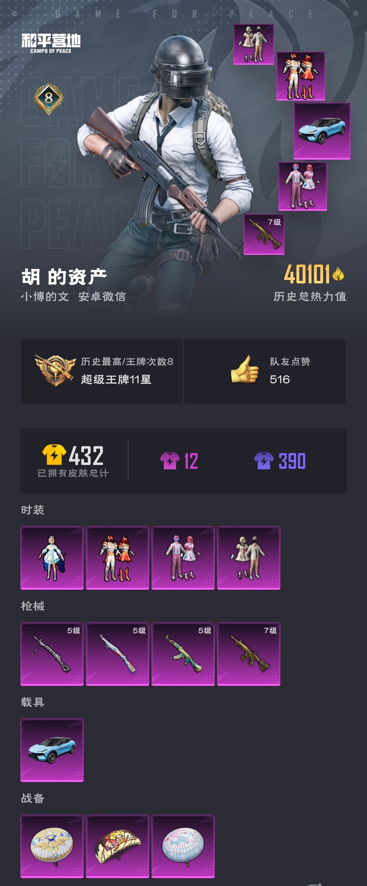 HPZM3320491和平精英账号详情图2