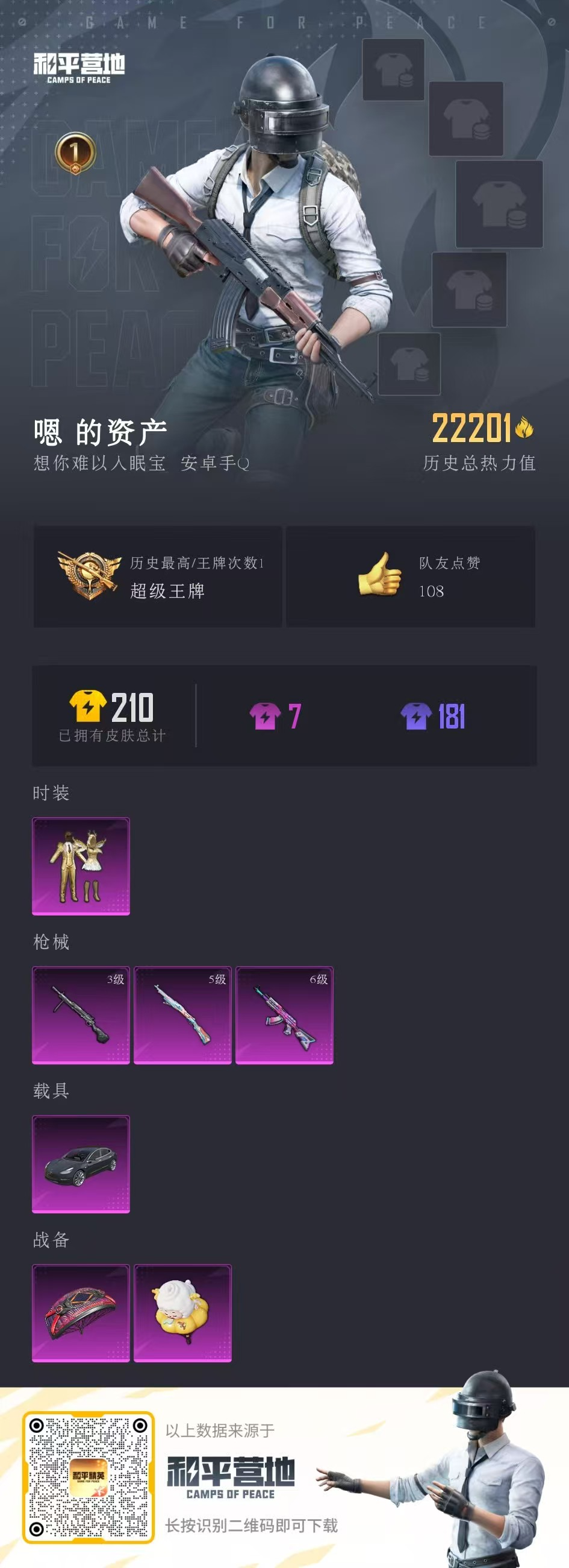 HPSJ3319979和平精英账号详情图4 HPSJ3319979和平精英账号详情图4