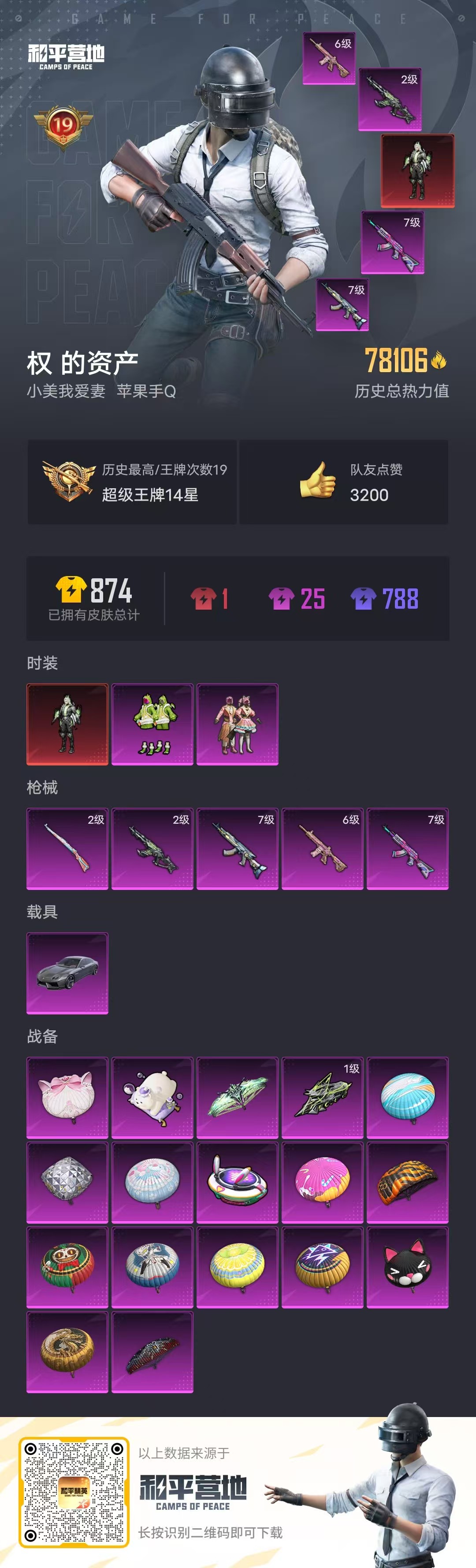 HPSJ3322131和平精英账号详情图3