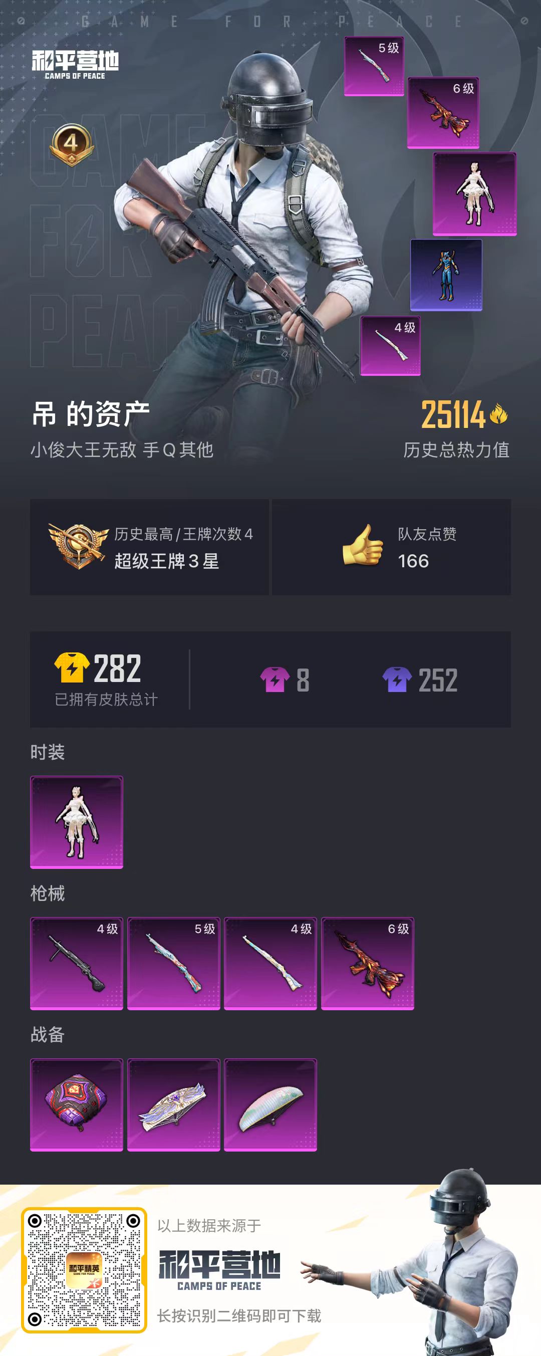 HPSJ3322165和平精英账号详情图3