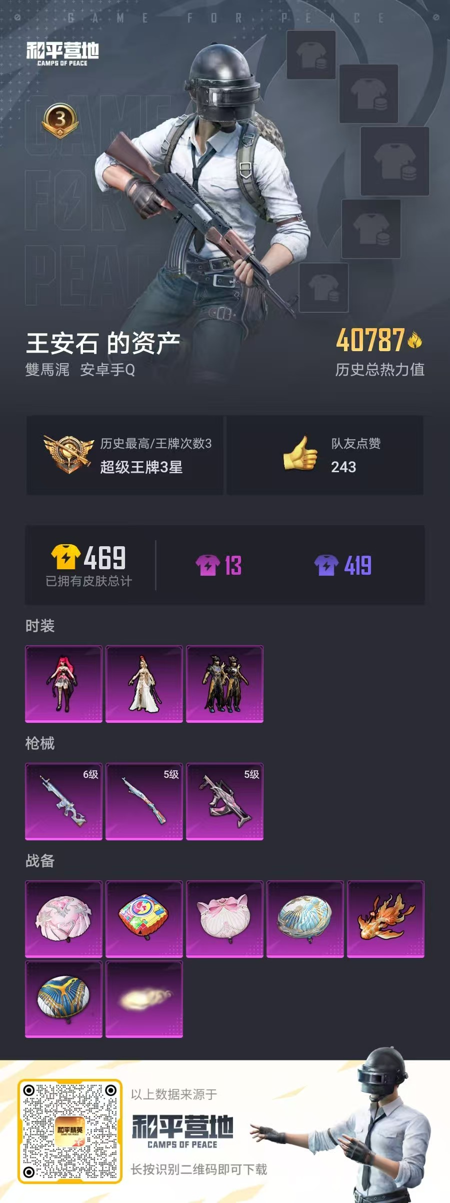 HPSJ3299754和平精英账号详情图3