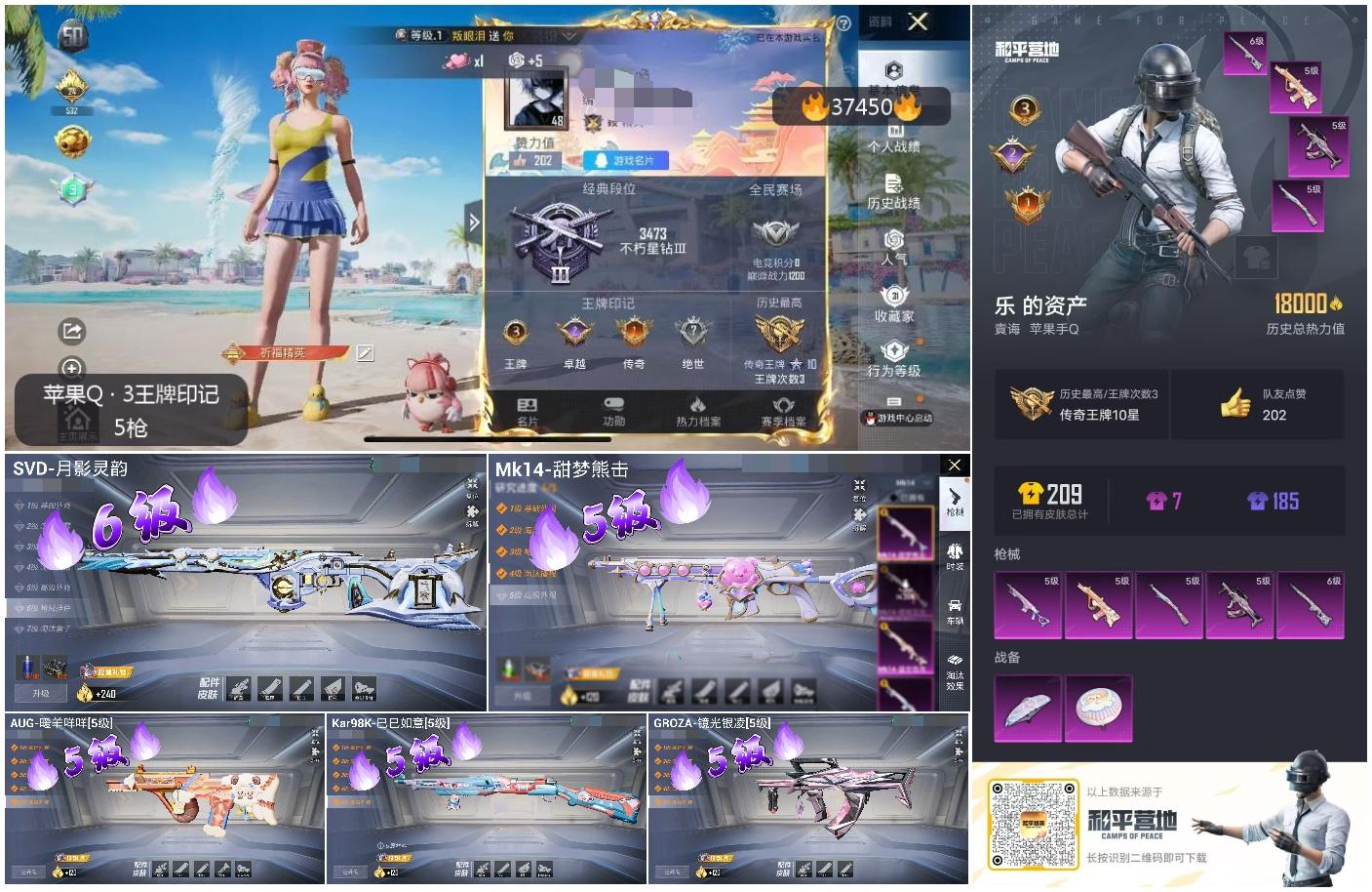 HPSJ3299848和平精英账号详情图4