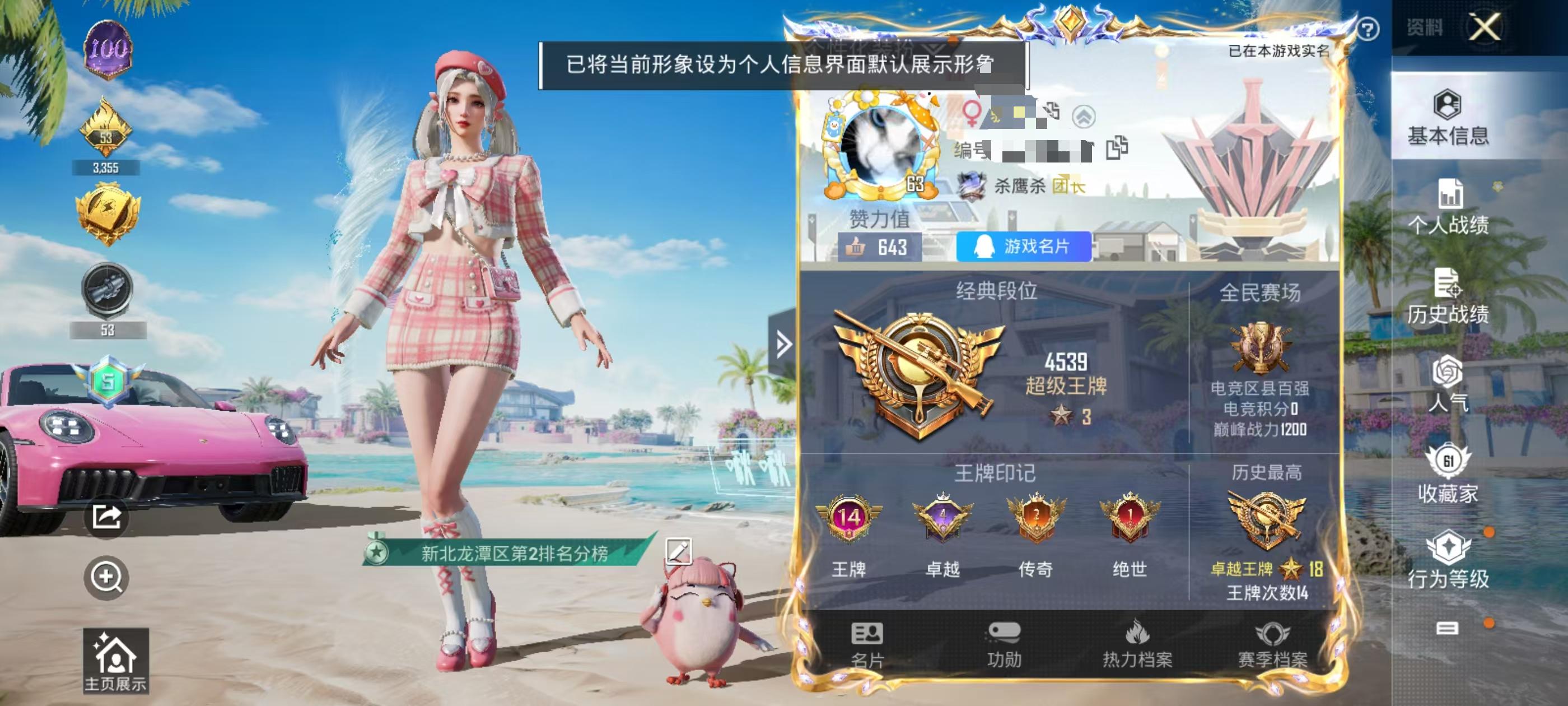 HPSJ3299936和平精英账号详情图2 HPSJ3299936和平精英账号详情图2