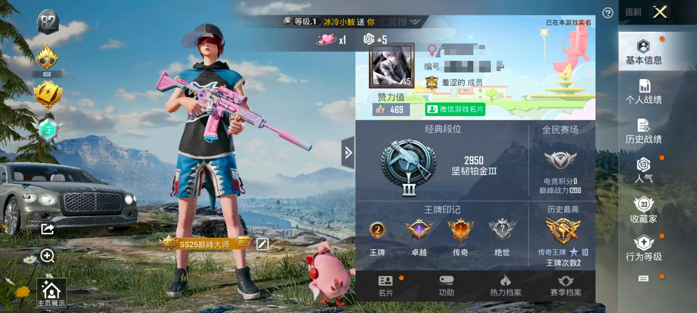 HPSJ3299811和平精英账号详情图2 HPSJ3299811和平精英账号详情图2