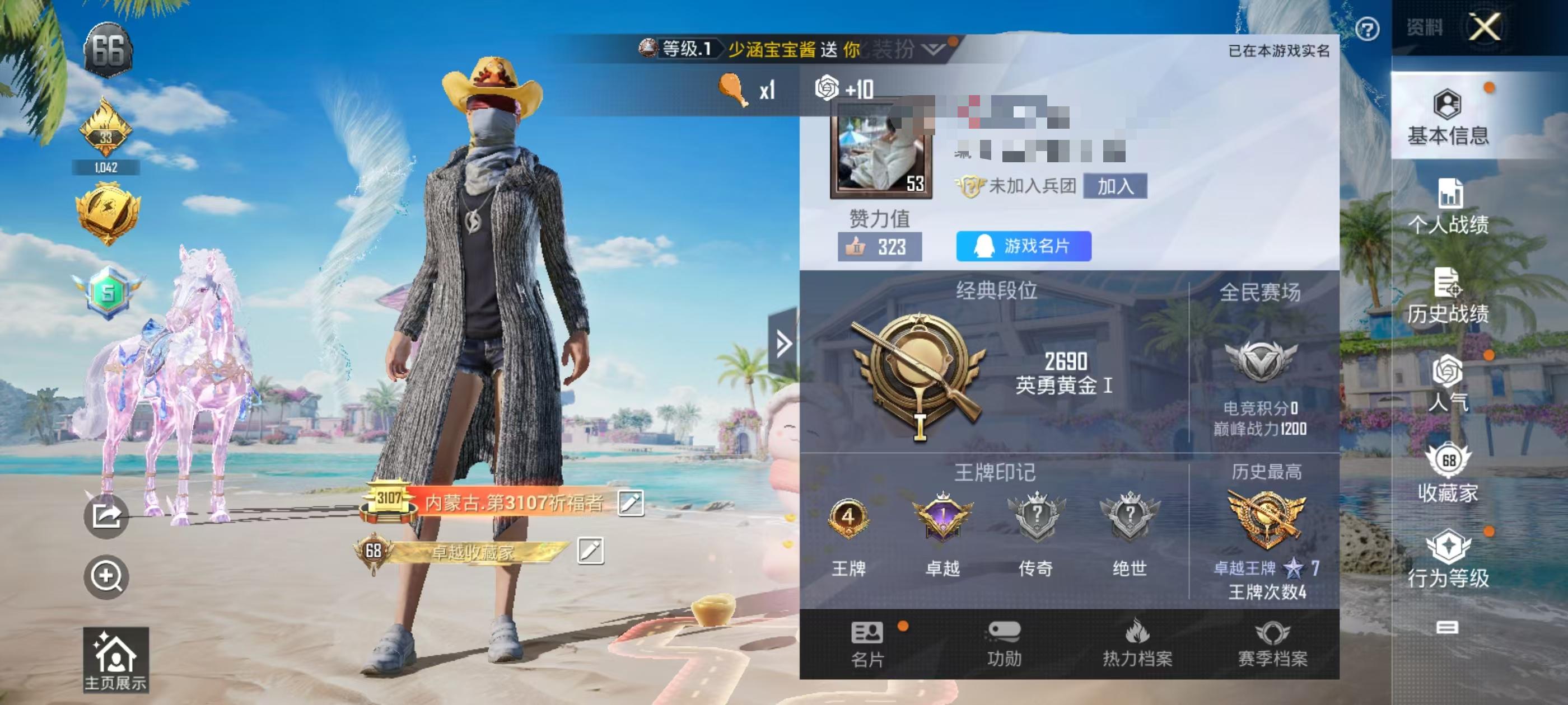 HPSJ3299762和平精英账号详情图2