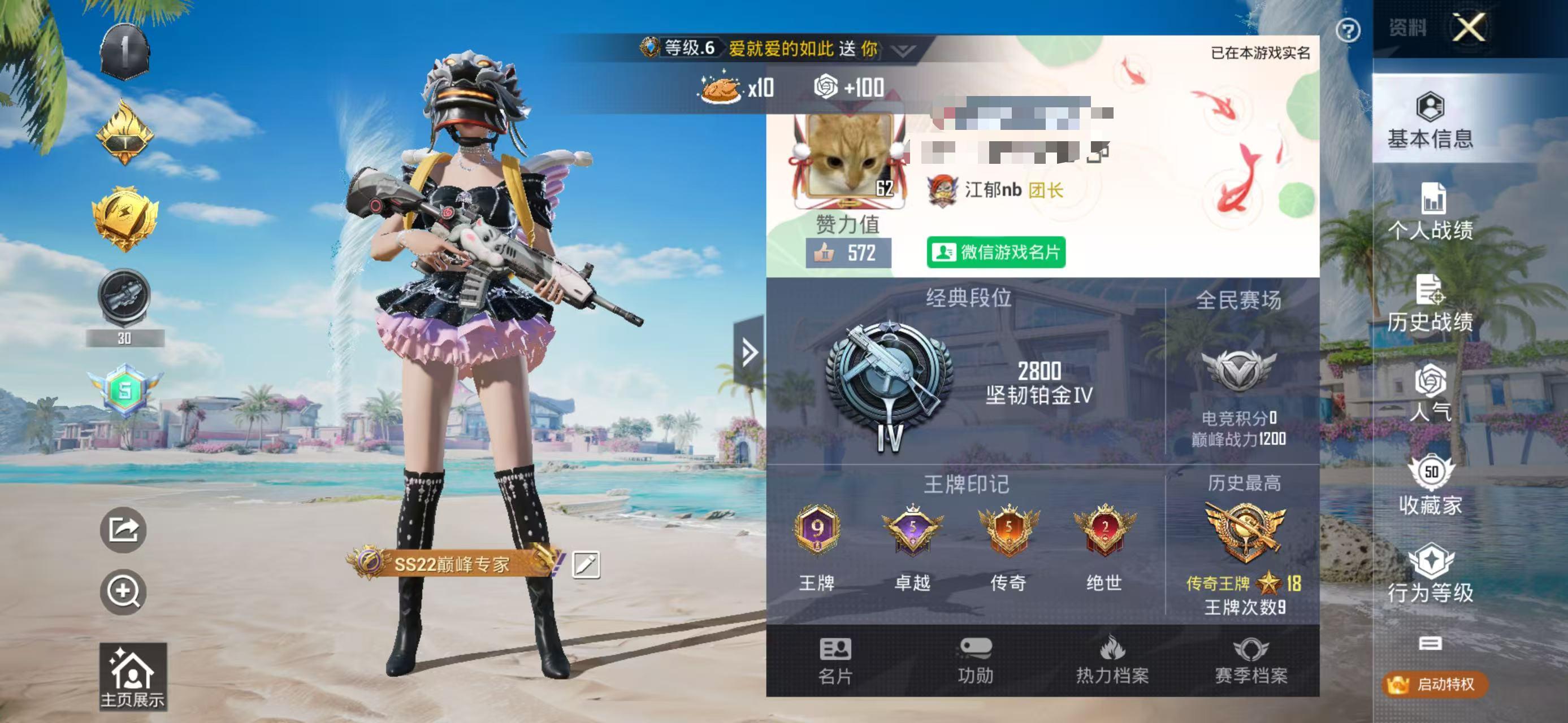 HPSJ3299837和平精英账号详情图2