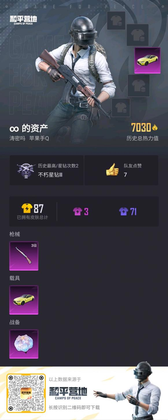 HPSJ3299890和平精英账号详情图3