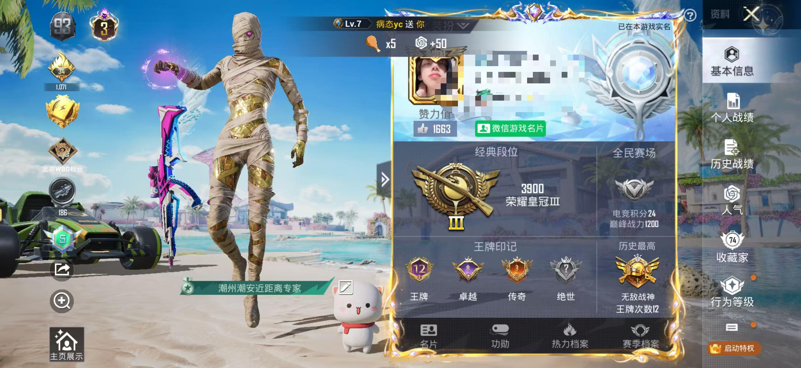 HPSJ3300528和平精英账号详情图2 HPSJ3300528和平精英账号详情图2