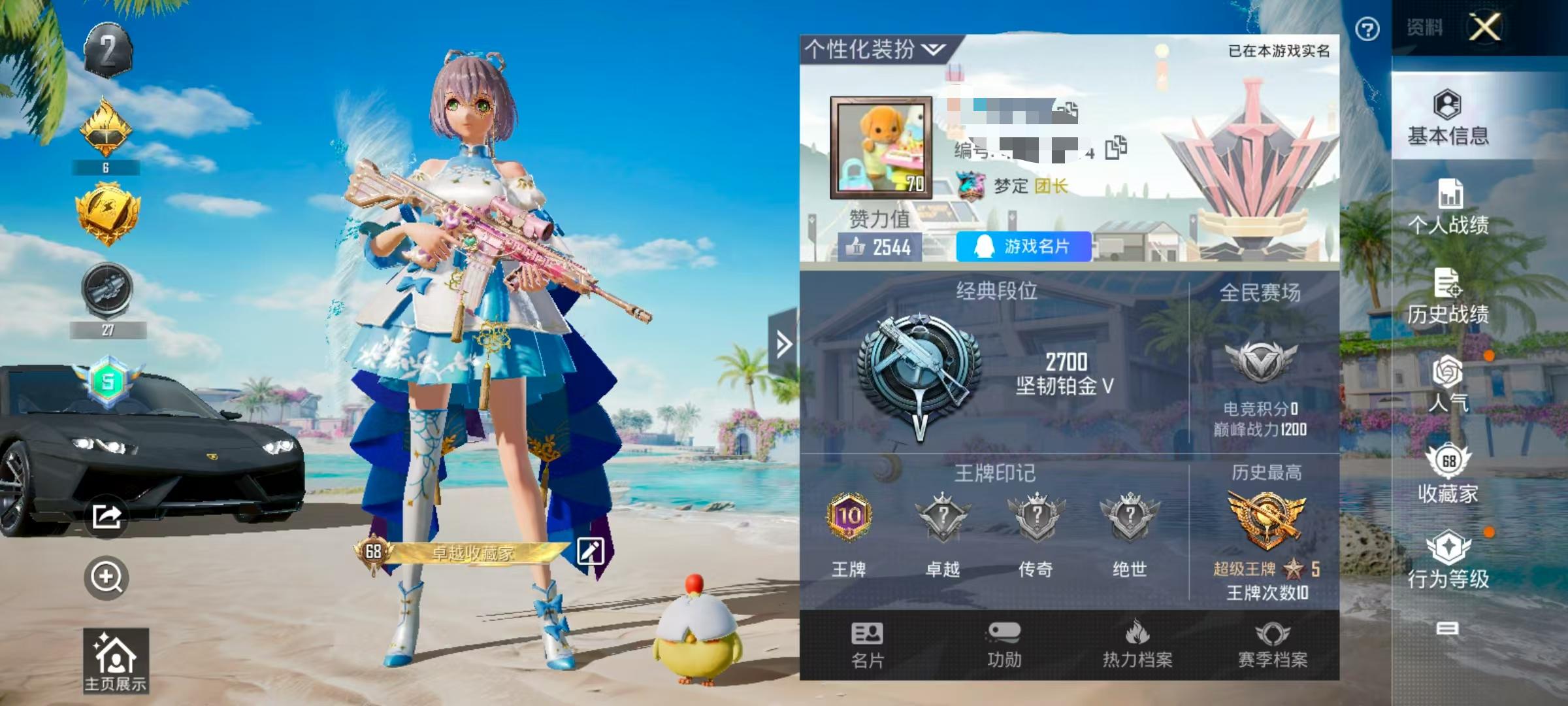 HPSJ3300226和平精英账号详情图2
