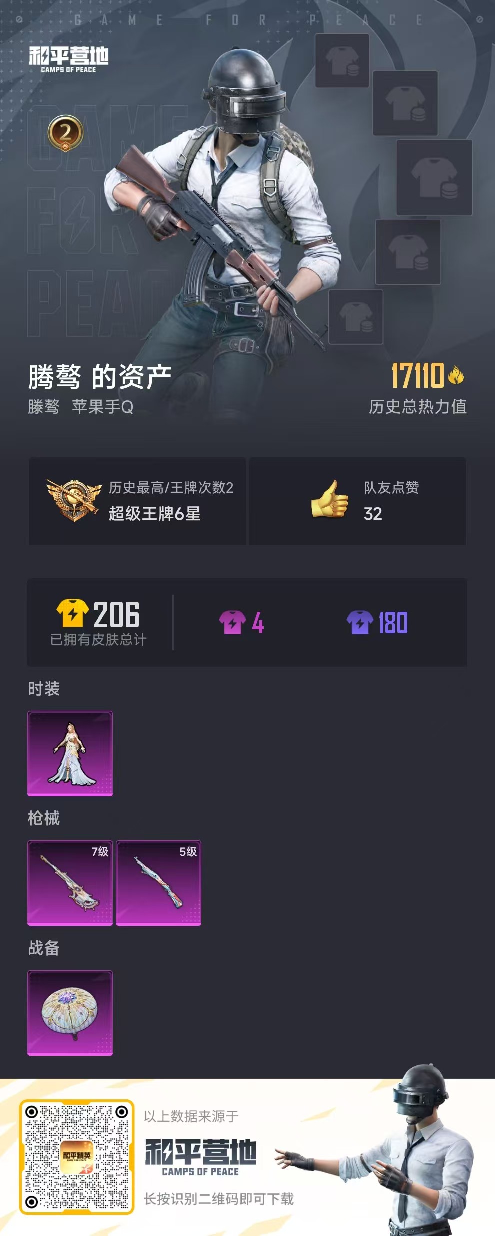 HPSJ3300218和平精英账号详情图3 HPSJ3300218和平精英账号详情图3