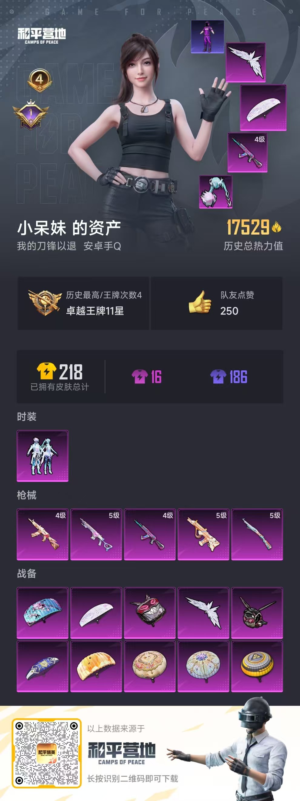 HPSJ3300998和平精英账号详情图3