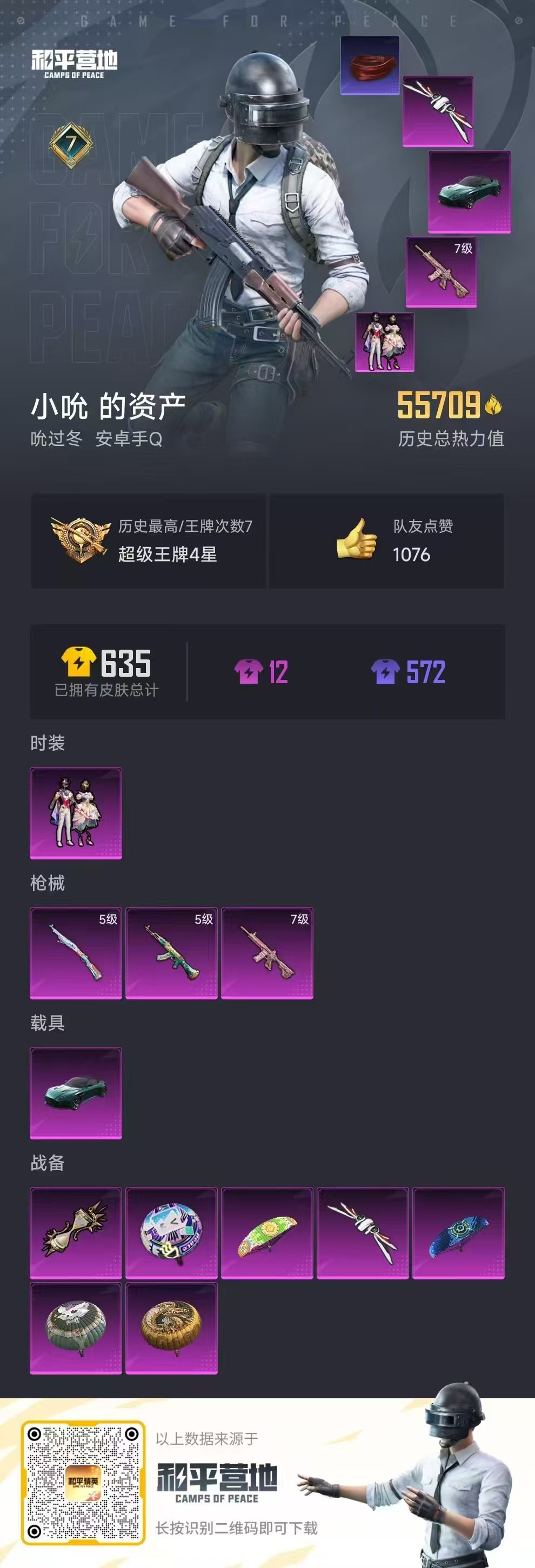 HPSJ3303391和平精英账号详情图2