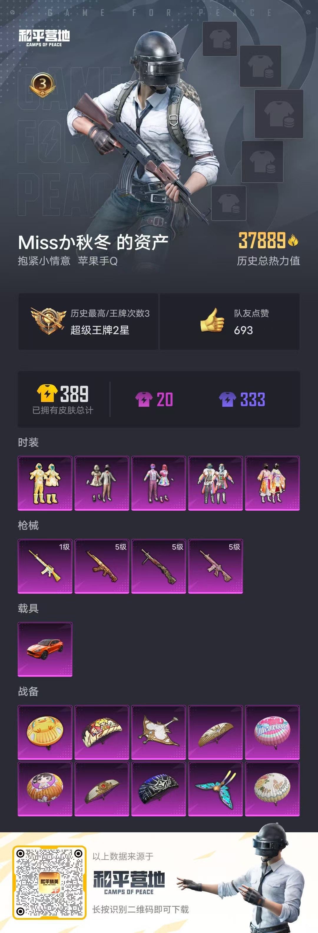 HPSJ3305664和平精英账号详情图3 HPSJ3305664和平精英账号详情图3
