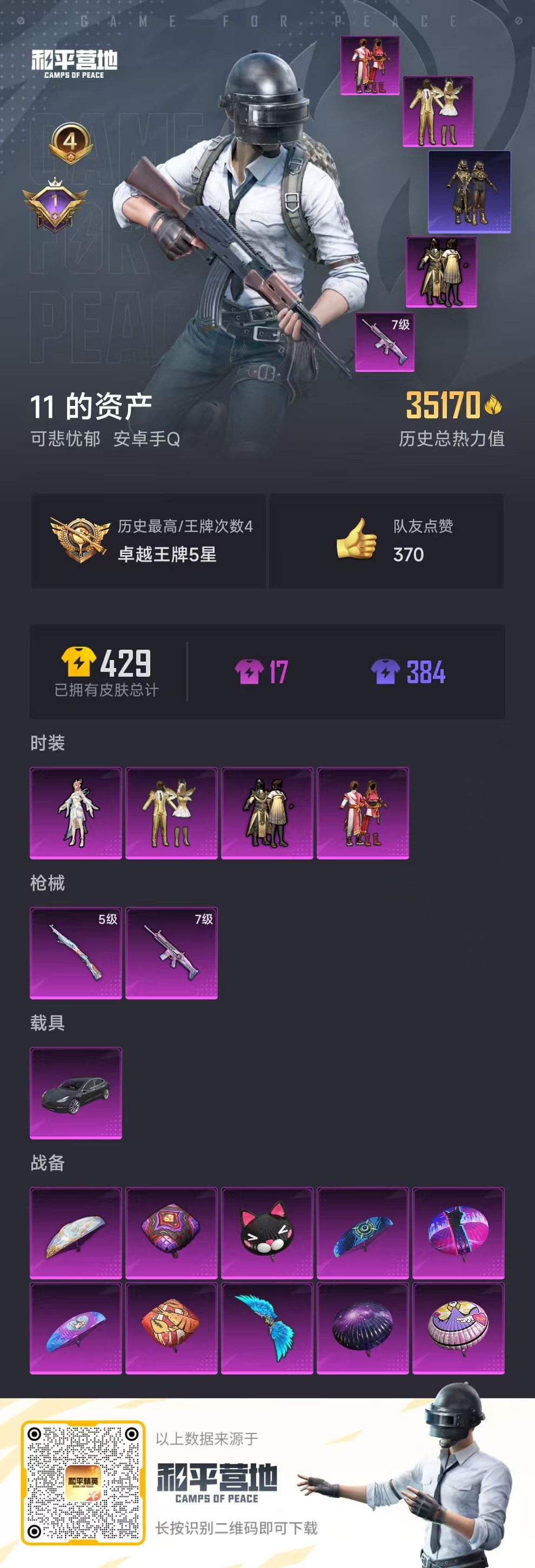 HPSJ3300973和平精英账号详情图3 HPSJ3300973和平精英账号详情图3