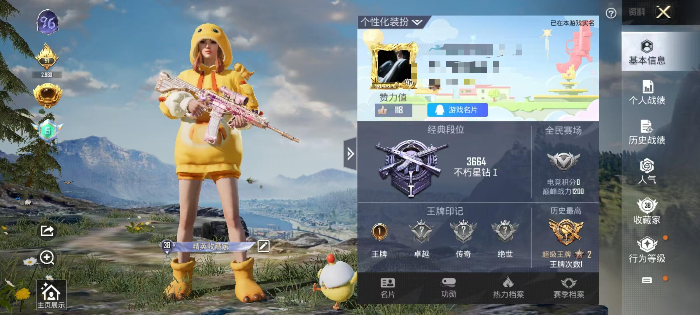 HPSJ3300914和平精英账号详情图3