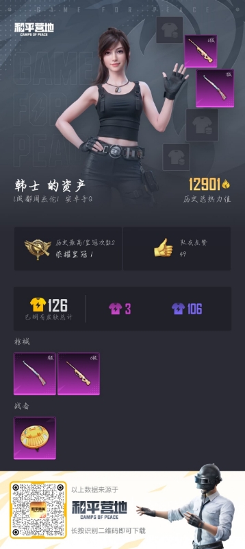 HPSJ3300811和平精英账号详情图3