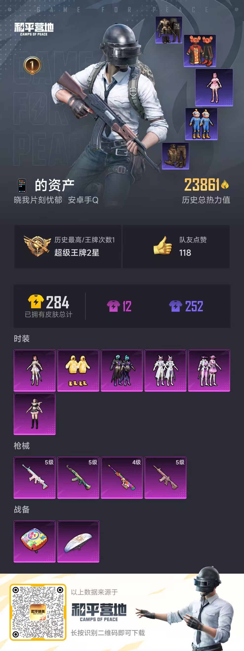 HPSJ3300914和平精英账号详情图4