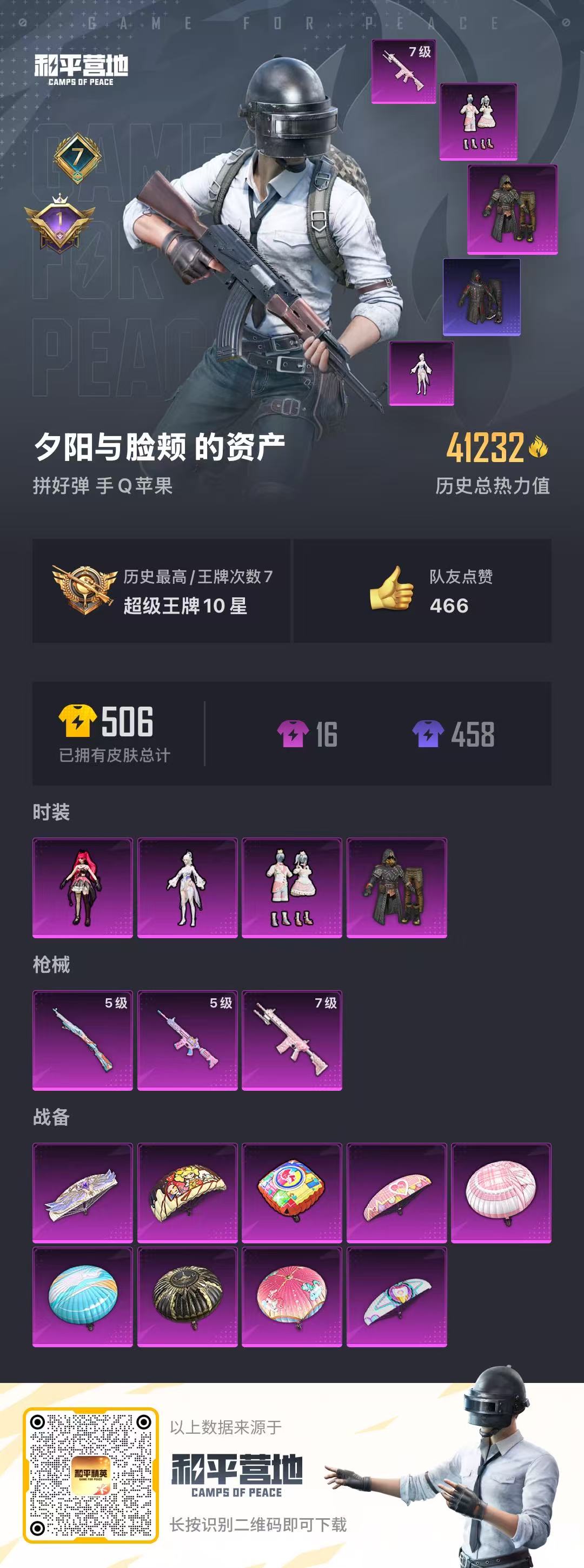 HPSJ3307523和平精英账号详情图3