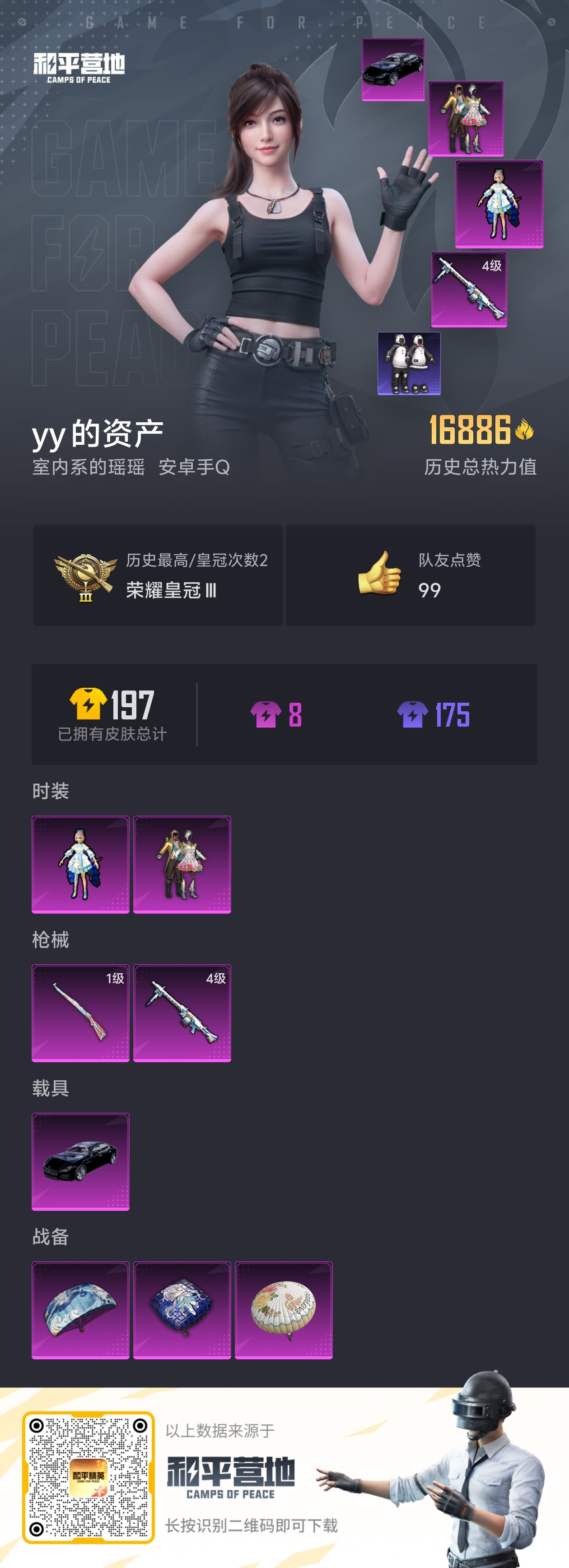 HPSJ3303998和平精英账号详情图4 HPSJ3303998和平精英账号详情图4
