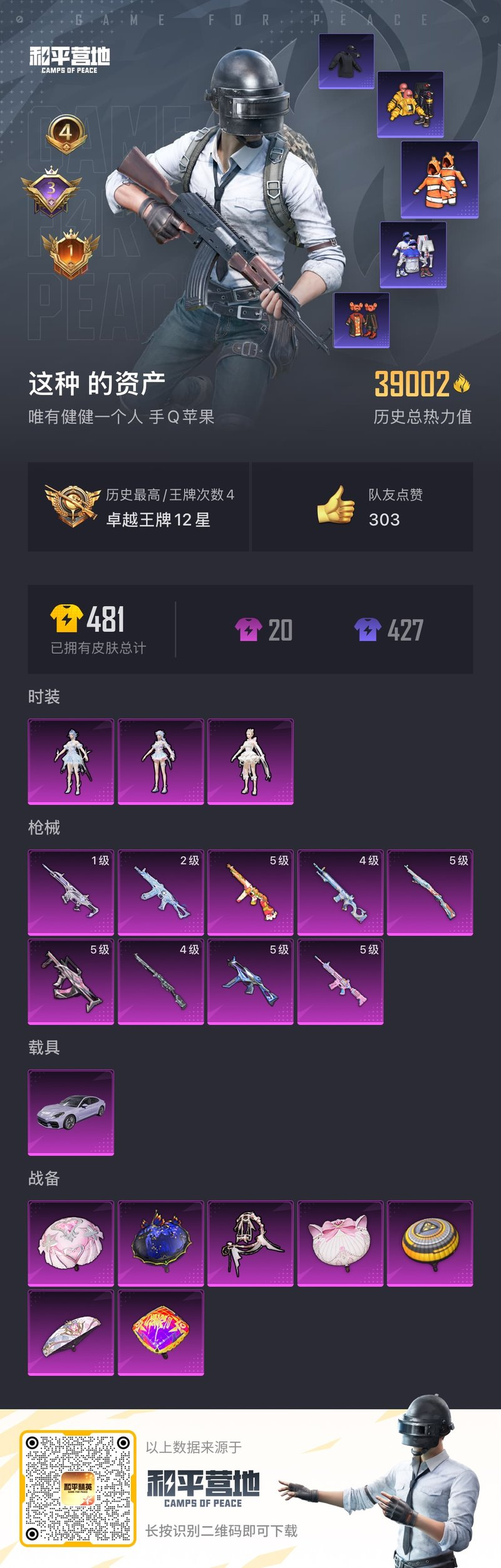 HPYHW3303574和平精英账号详情图2