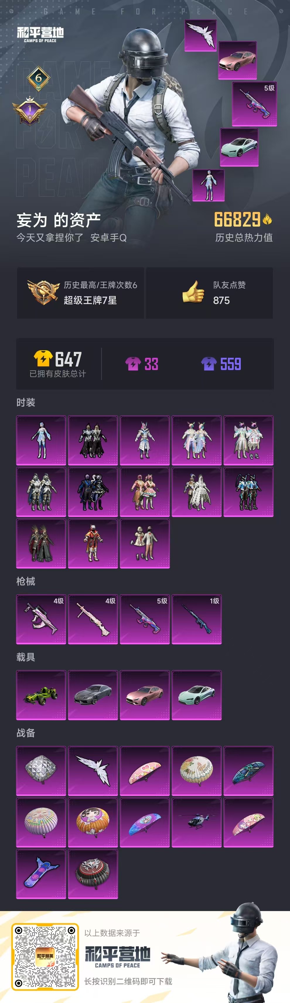 HPSJ3303963和平精英账号详情图3 HPSJ3303963和平精英账号详情图3