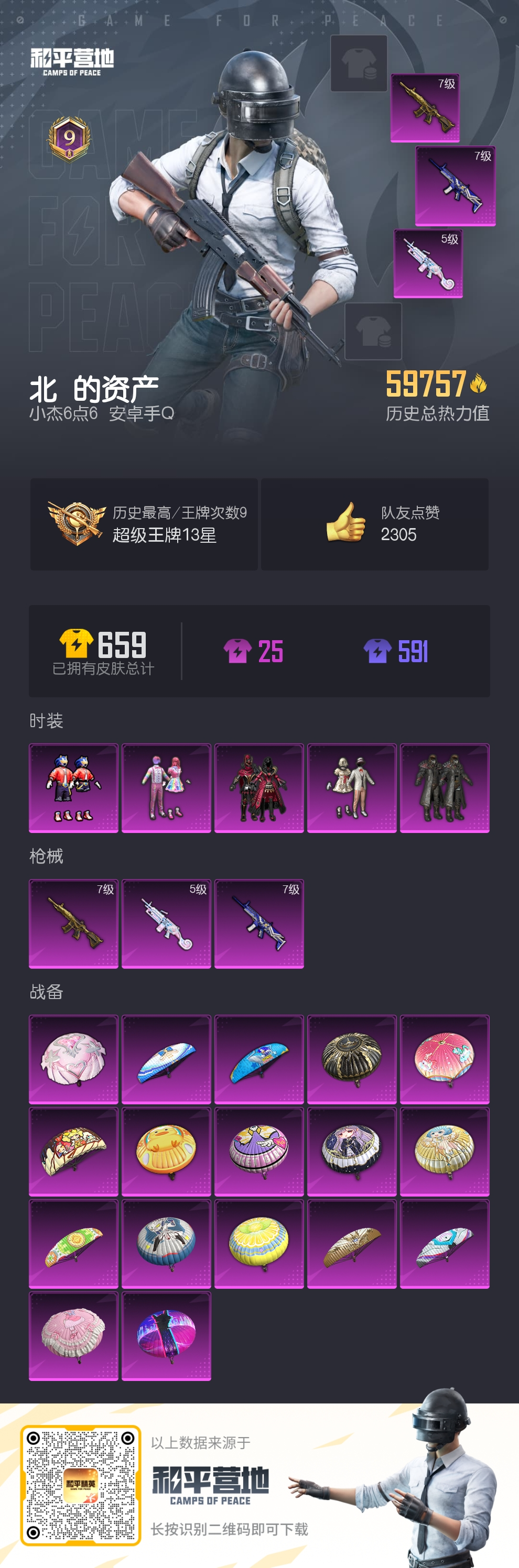 HPSJ3307965和平精英账号详情图4