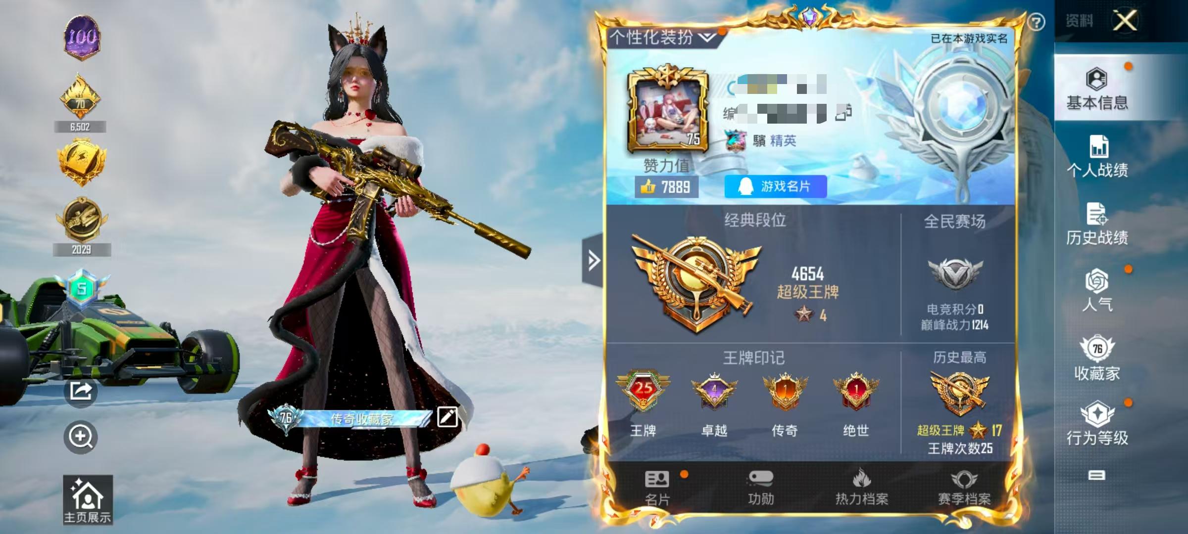 HPSJ3322902和平精英账号详情图2