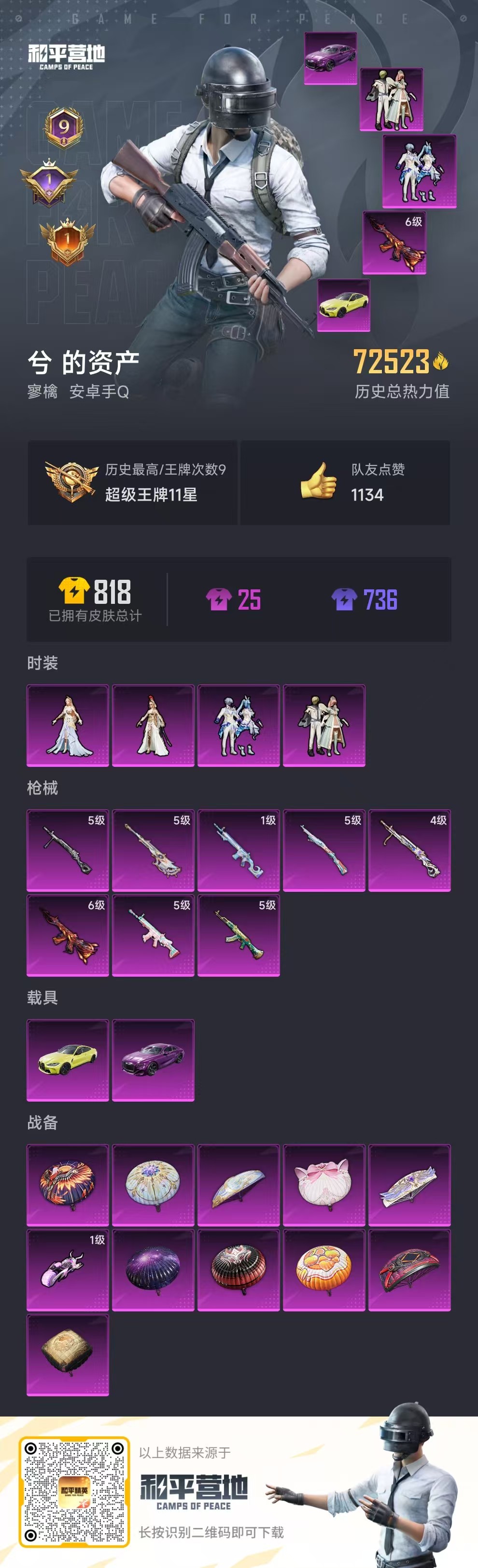 HPSJ3322872和平精英账号详情图3 HPSJ3322872和平精英账号详情图3