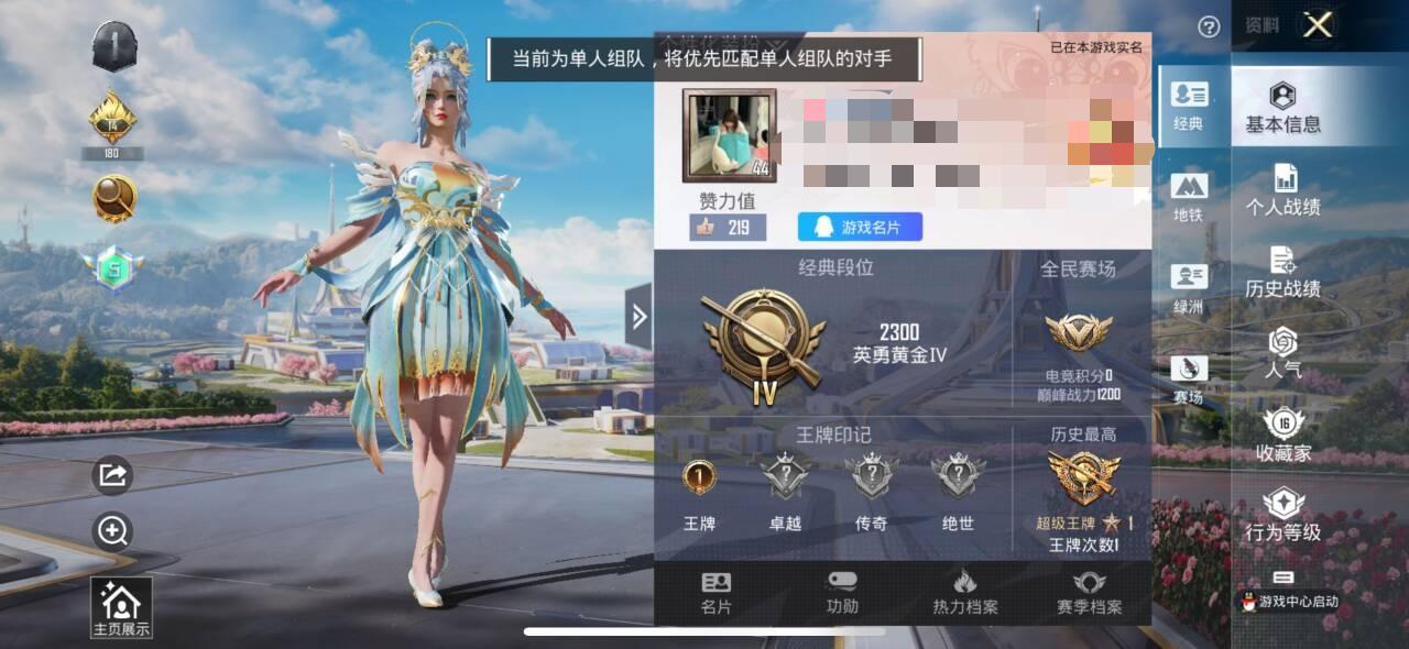 HPSJ3328414和平精英账号详情图2