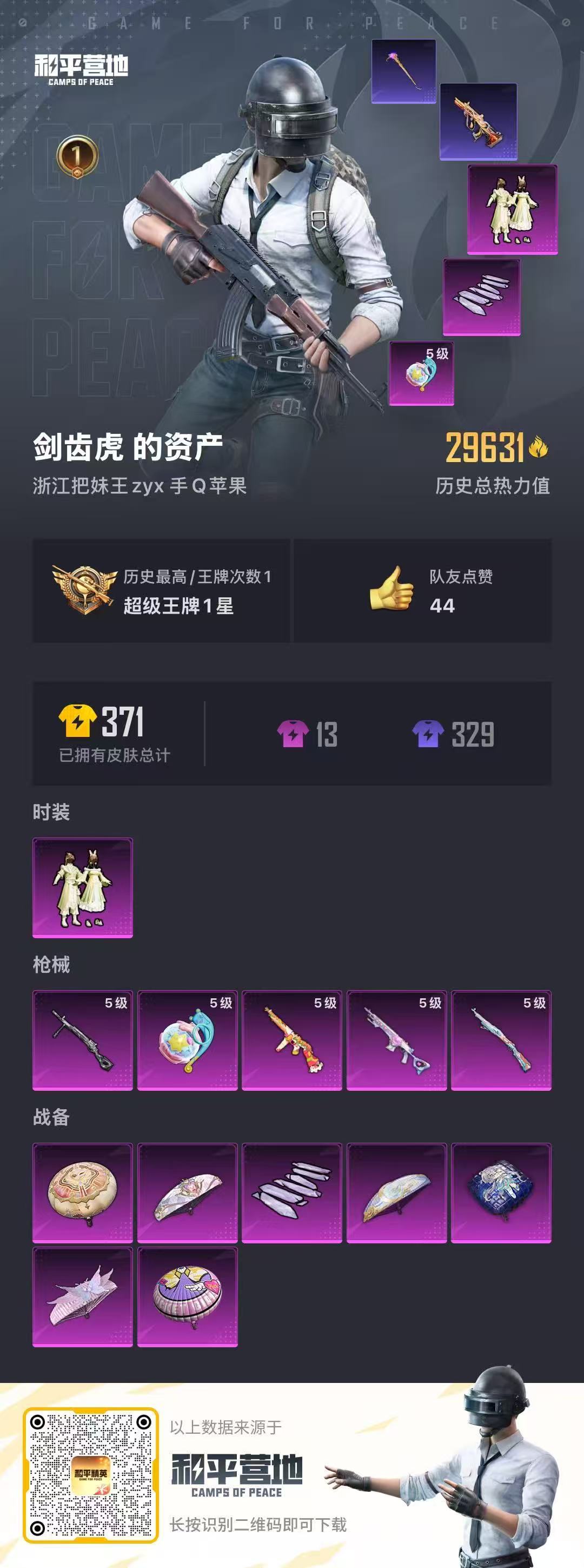 HPSJ3326654和平精英账号详情图3 HPSJ3326654和平精英账号详情图3