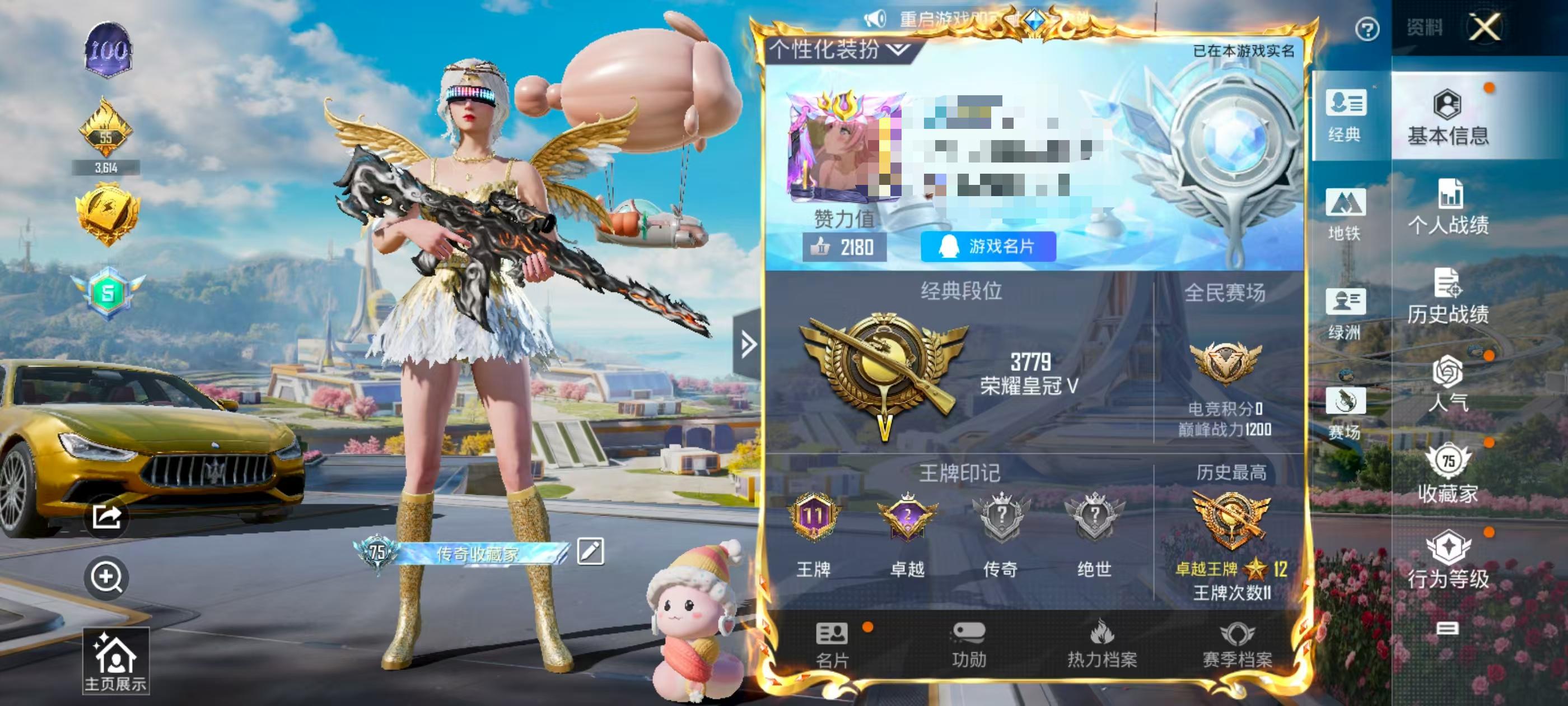 HPSJ3328762和平精英账号详情图2