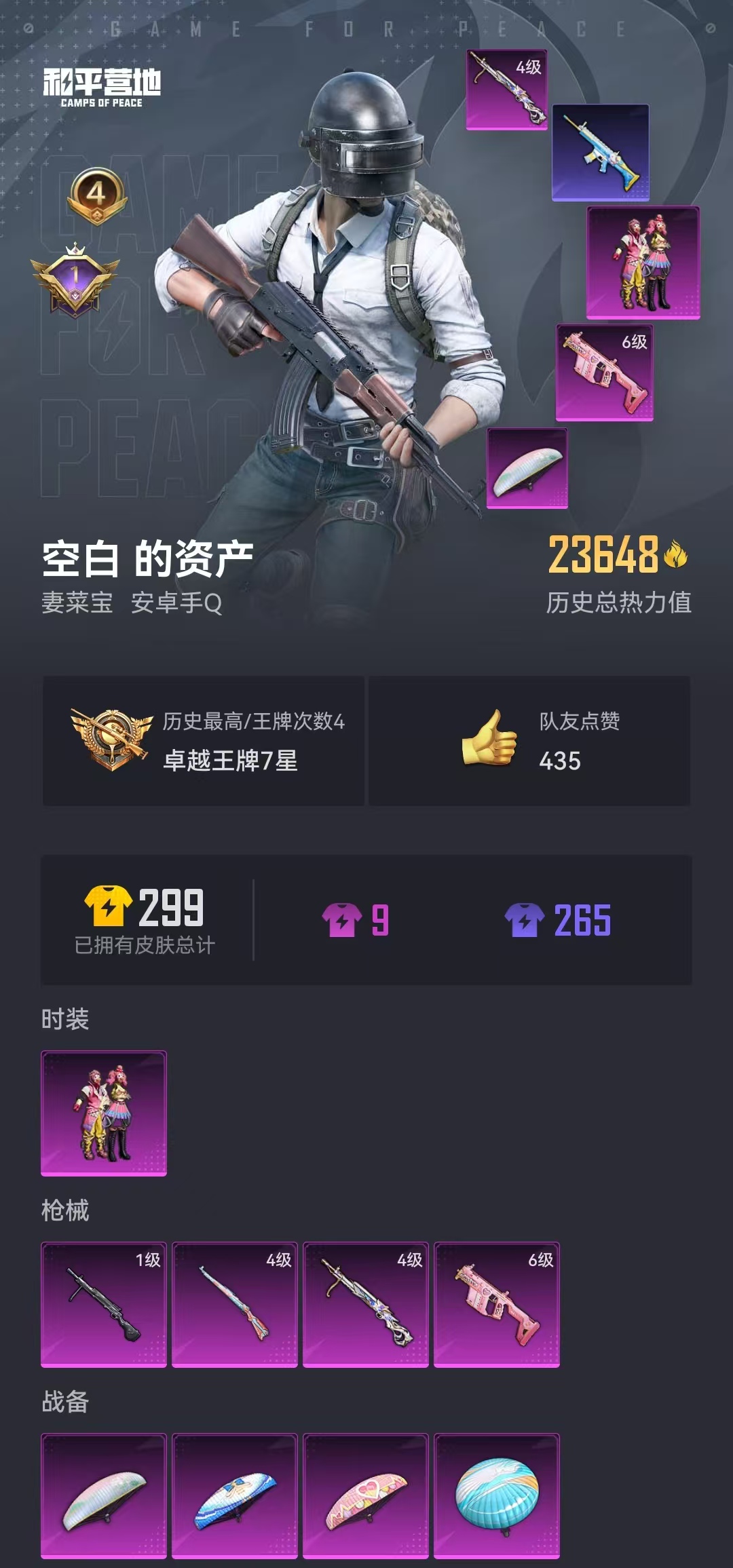 HPZM3327520和平精英账号详情图2