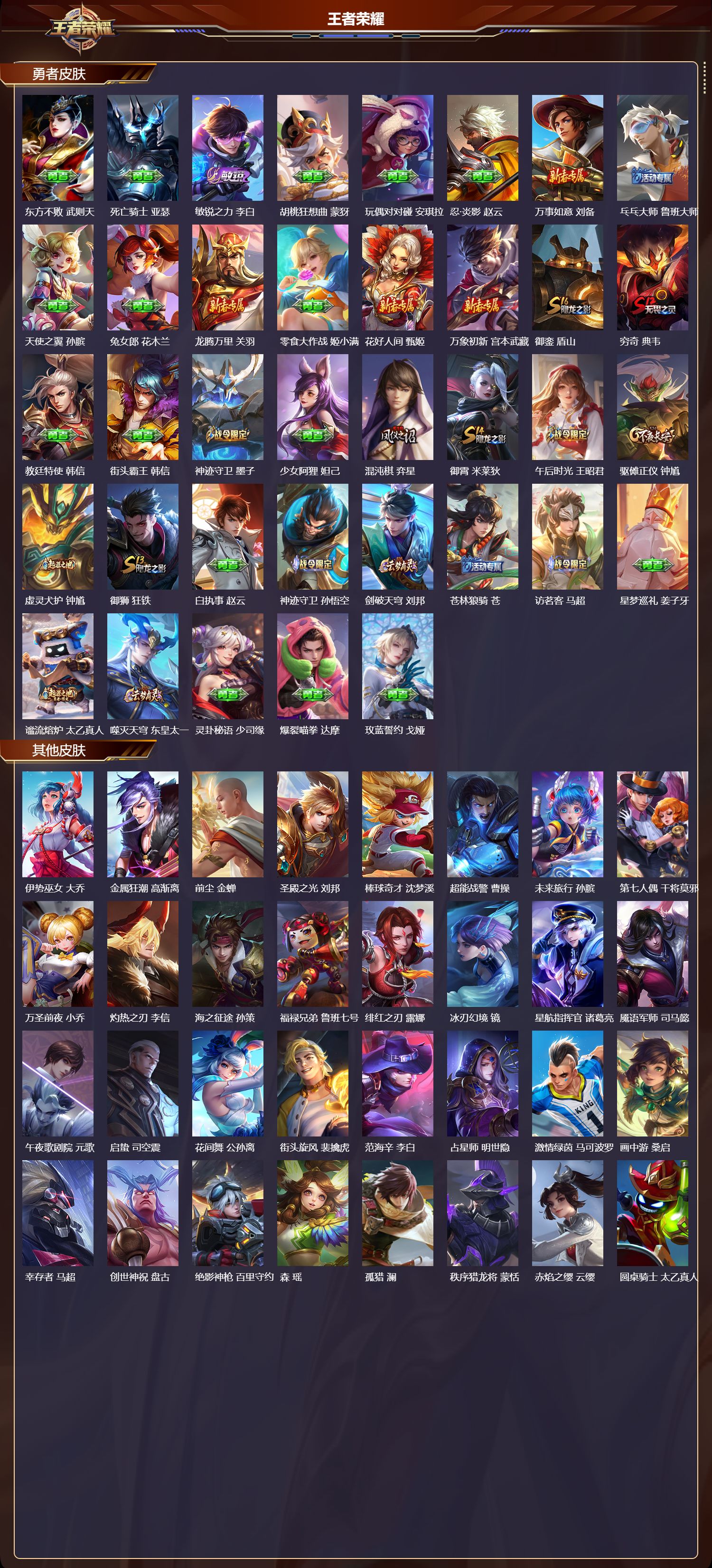 WZYD3309140王者荣耀账号详情图3