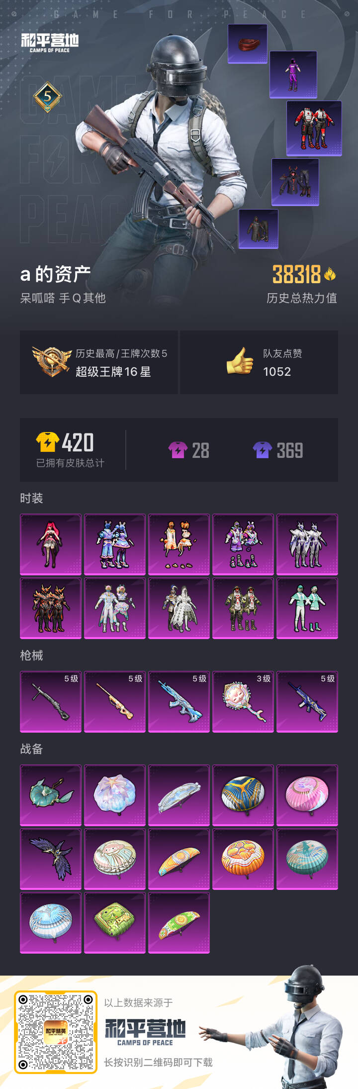 HPSJ3327673和平精英账号详情图4