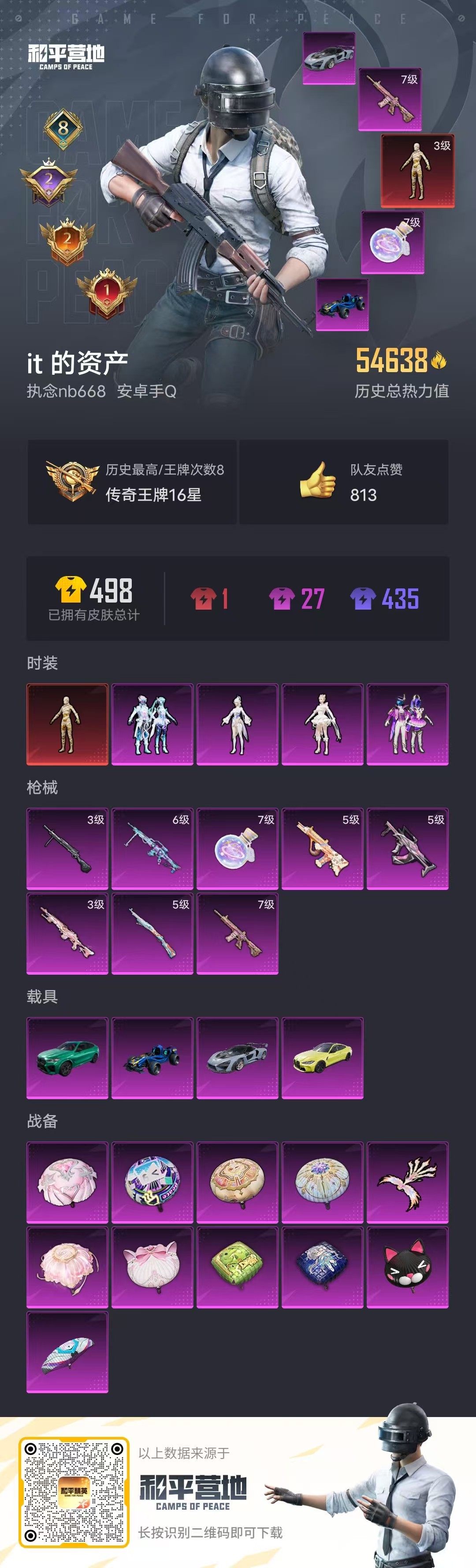 HPSJ3329831和平精英账号详情图3