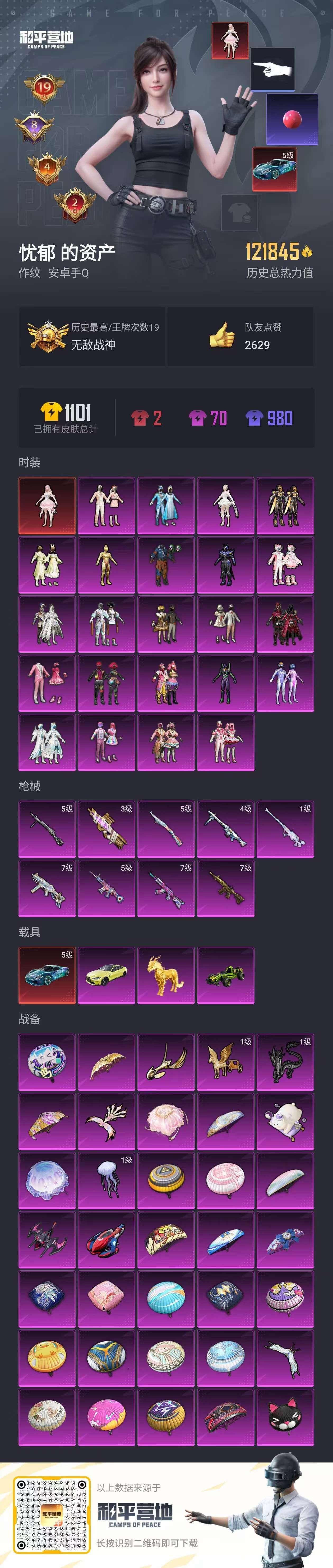 HPSJ3327648和平精英账号详情图3
