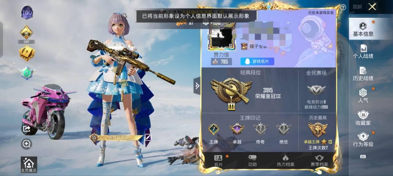 HPSJ3327687和平精英账号详情图2