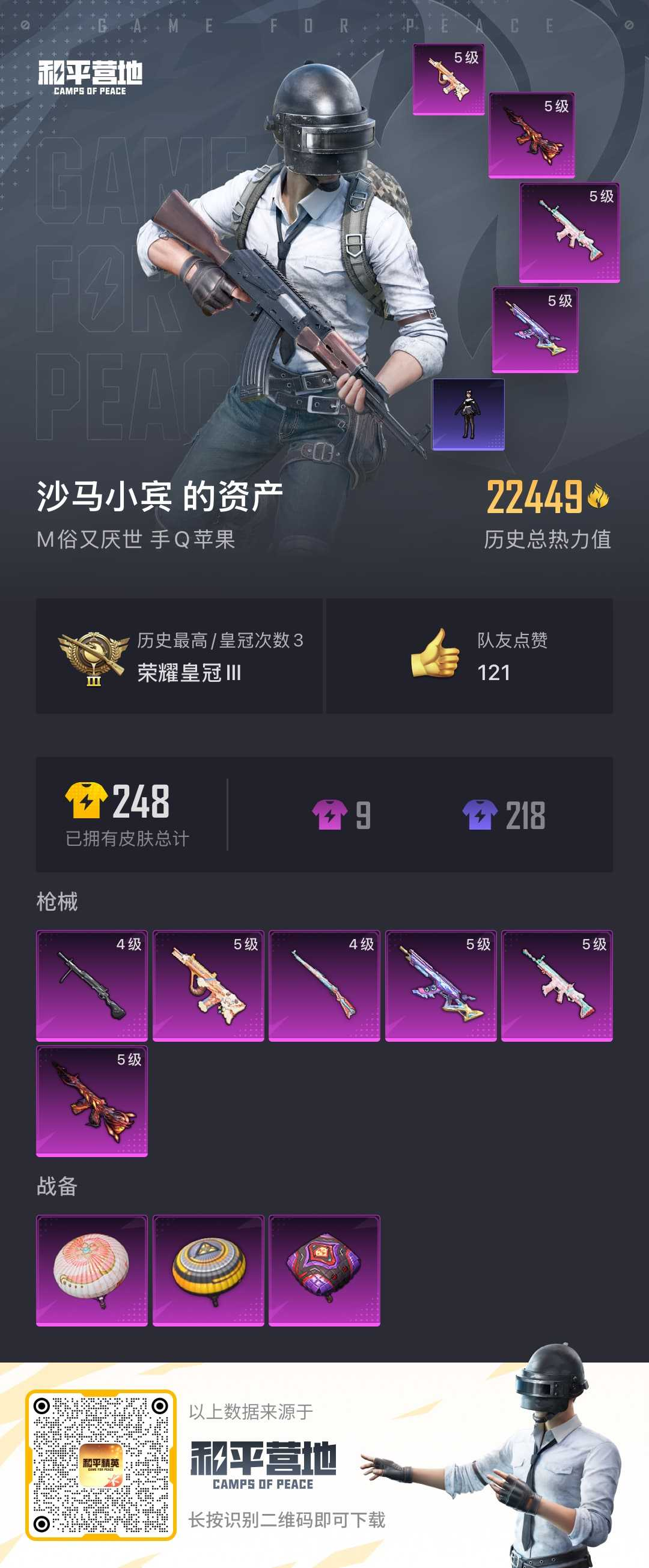 HPSJ3327713和平精英账号详情图4