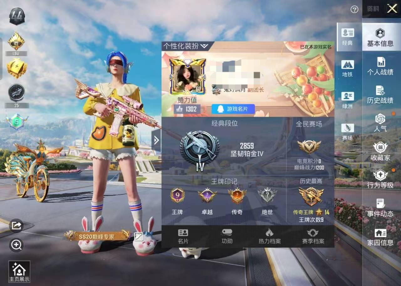 HPSJ3328603和平精英账号详情图2