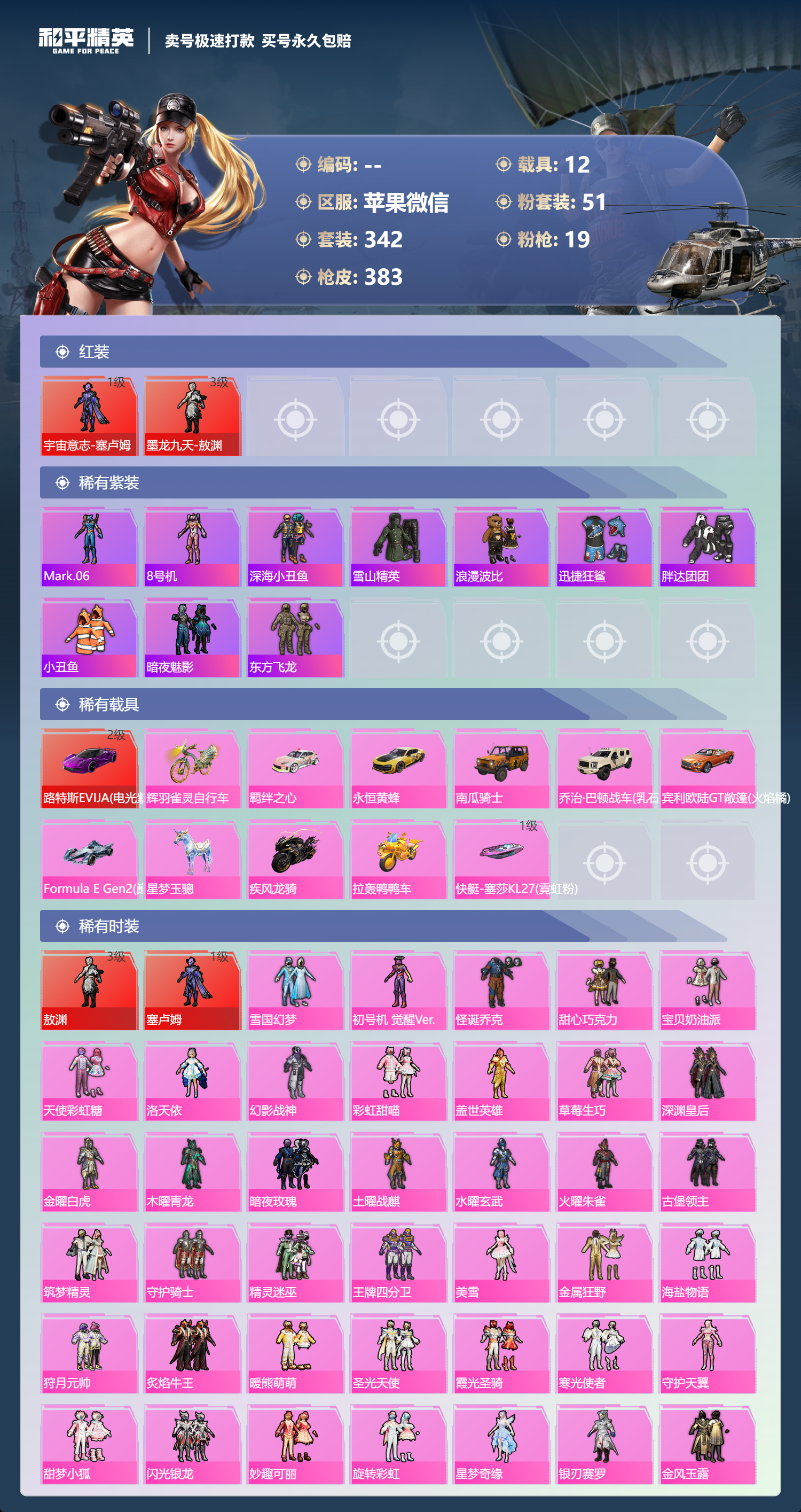 HPCMW467415和平精英账号详情图2