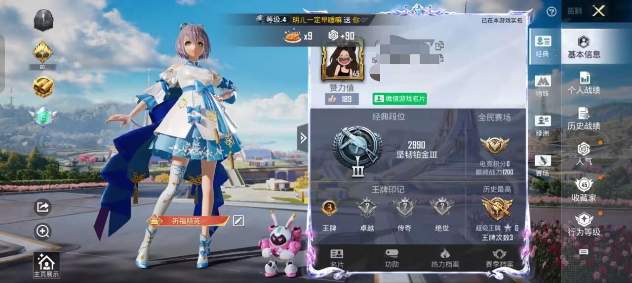 HPSJ3329993和平精英账号详情图2
