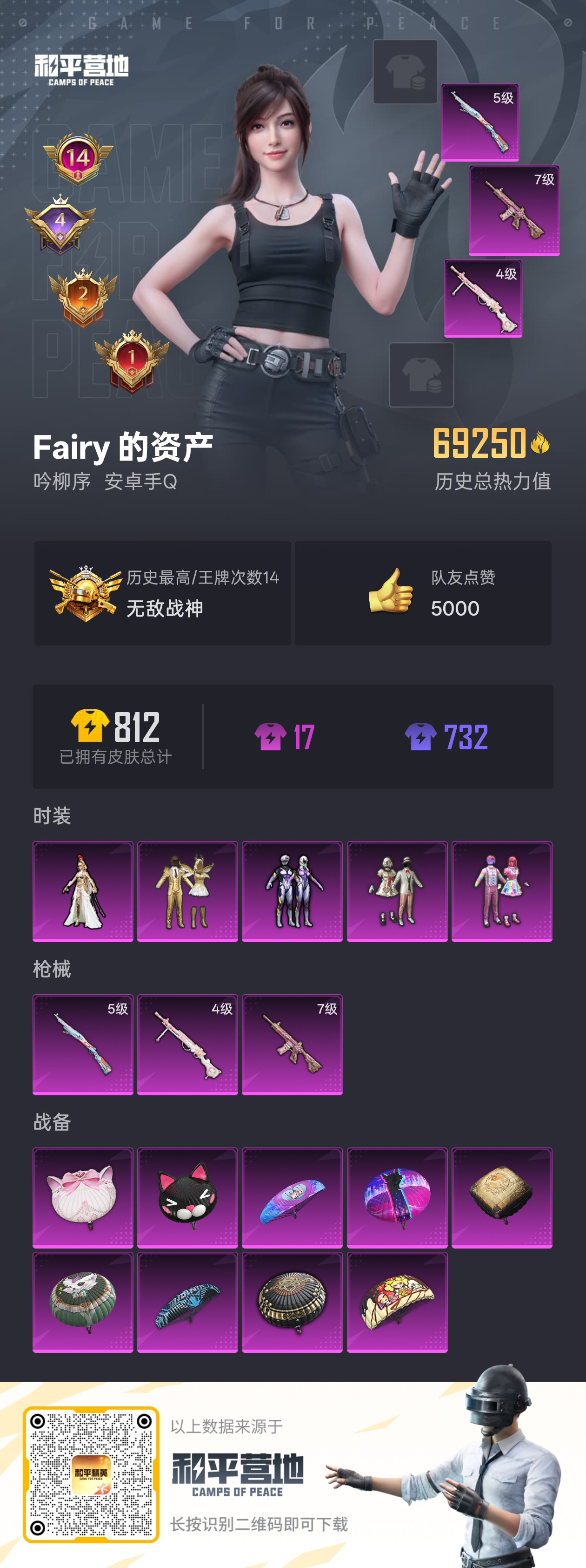 HPSJ3329995和平精英账号详情图3 HPSJ3329995和平精英账号详情图3