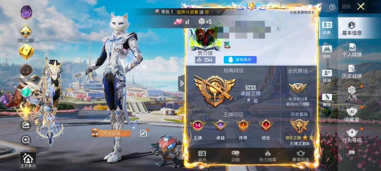 HPSJ3331680和平精英账号详情图2