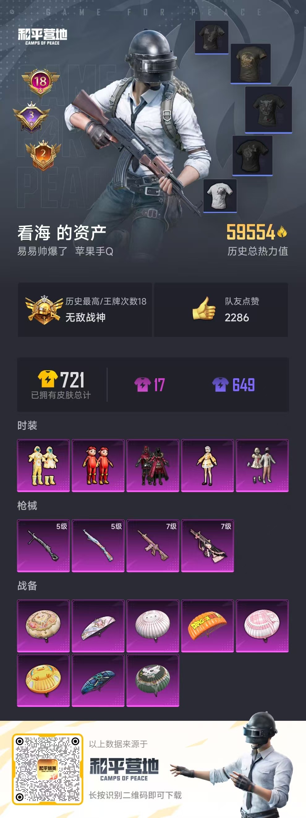 HPSJ3331689和平精英账号详情图2