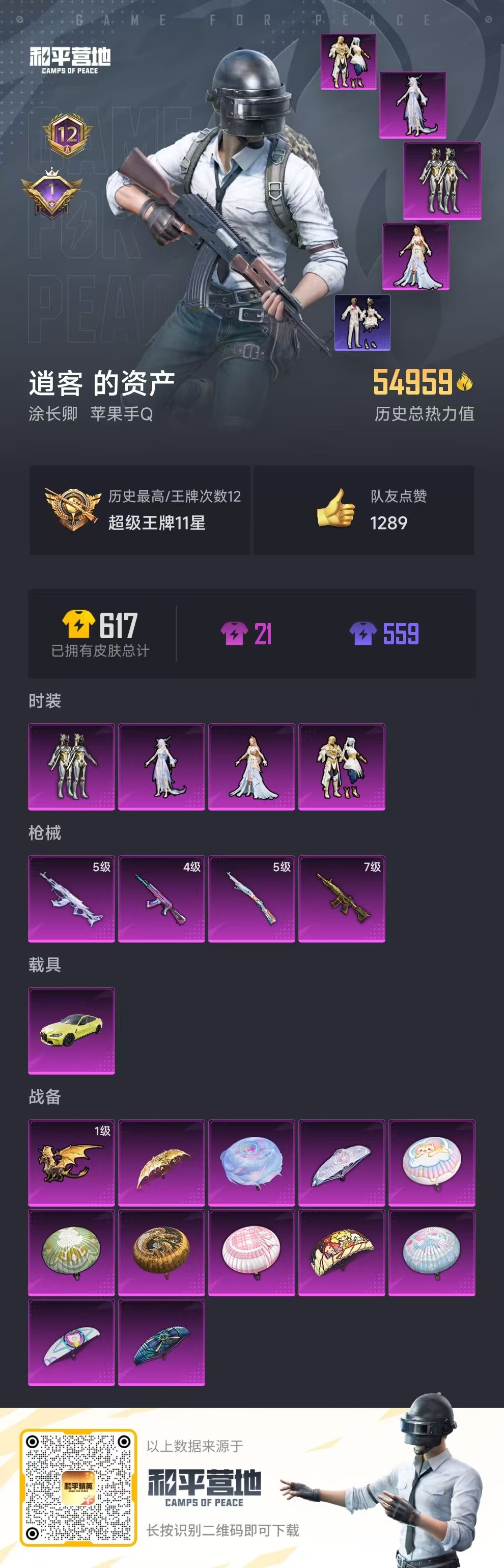 HPSJ3331683和平精英账号详情图2