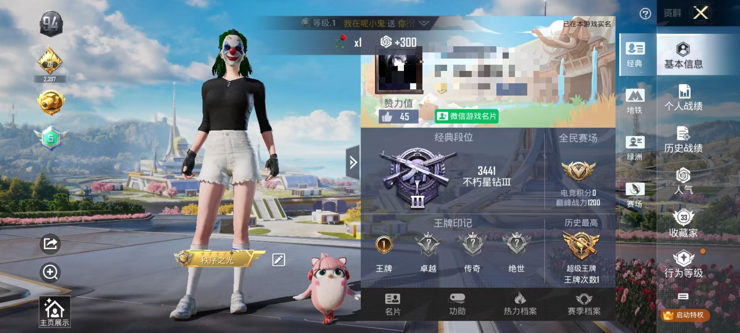 HPSJ3329934和平精英账号详情图2