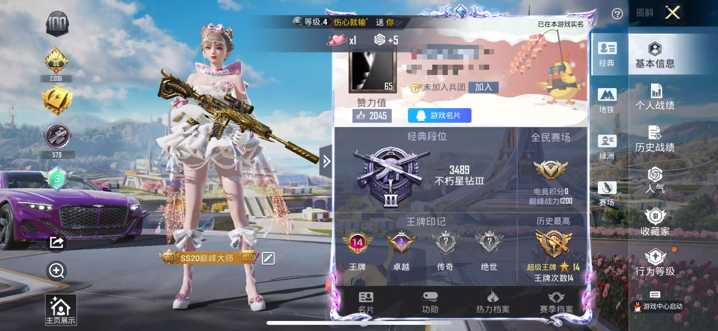 HPSJ3331715和平精英账号详情图4