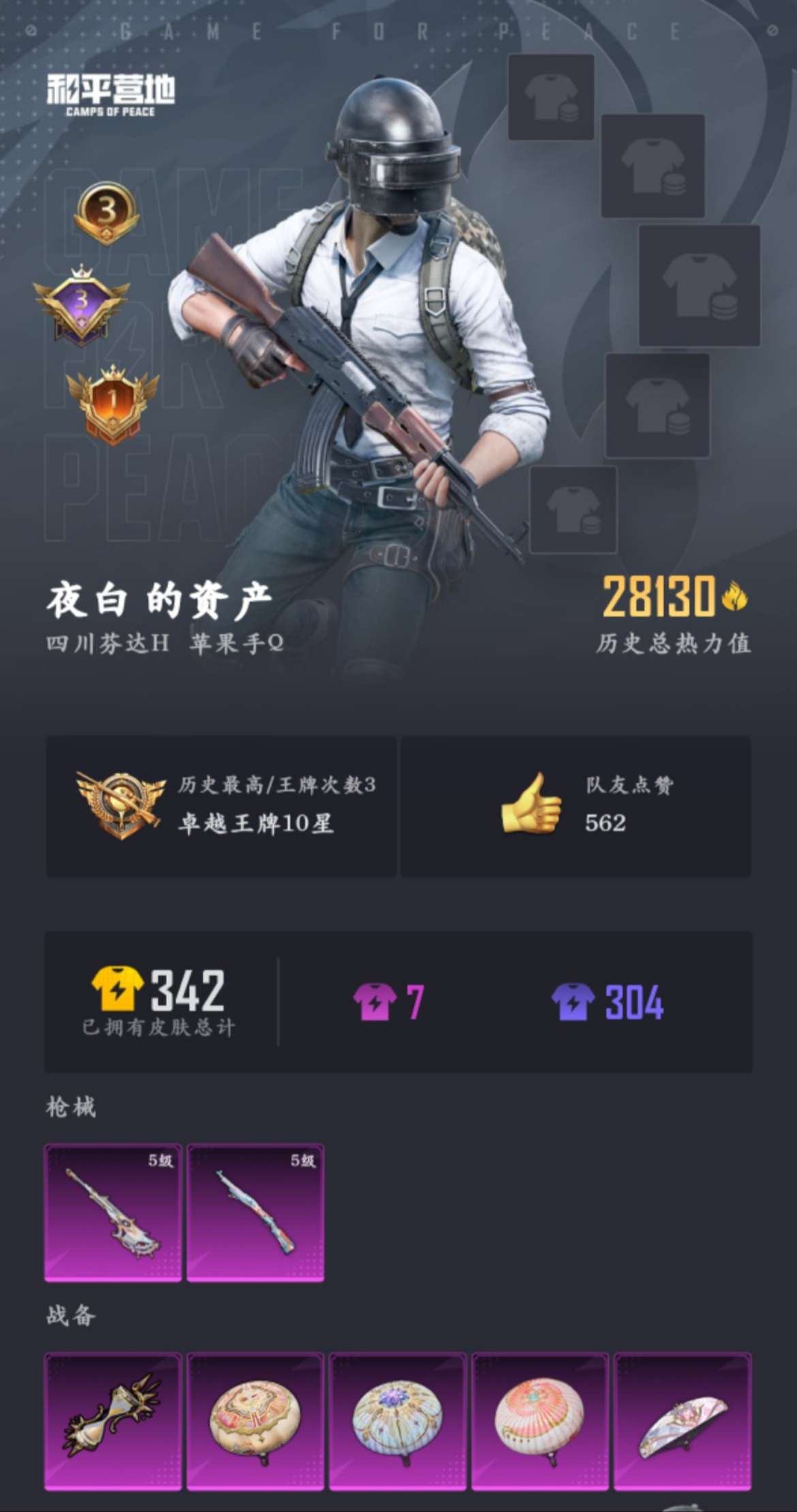 HPZM3330138和平精英账号详情图2