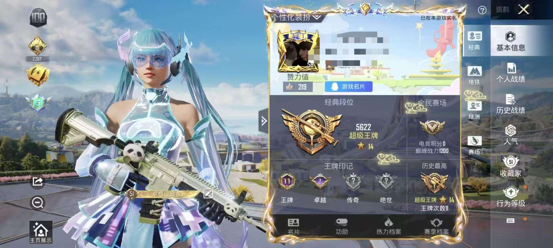 HPSJ3331720和平精英账号详情图2
